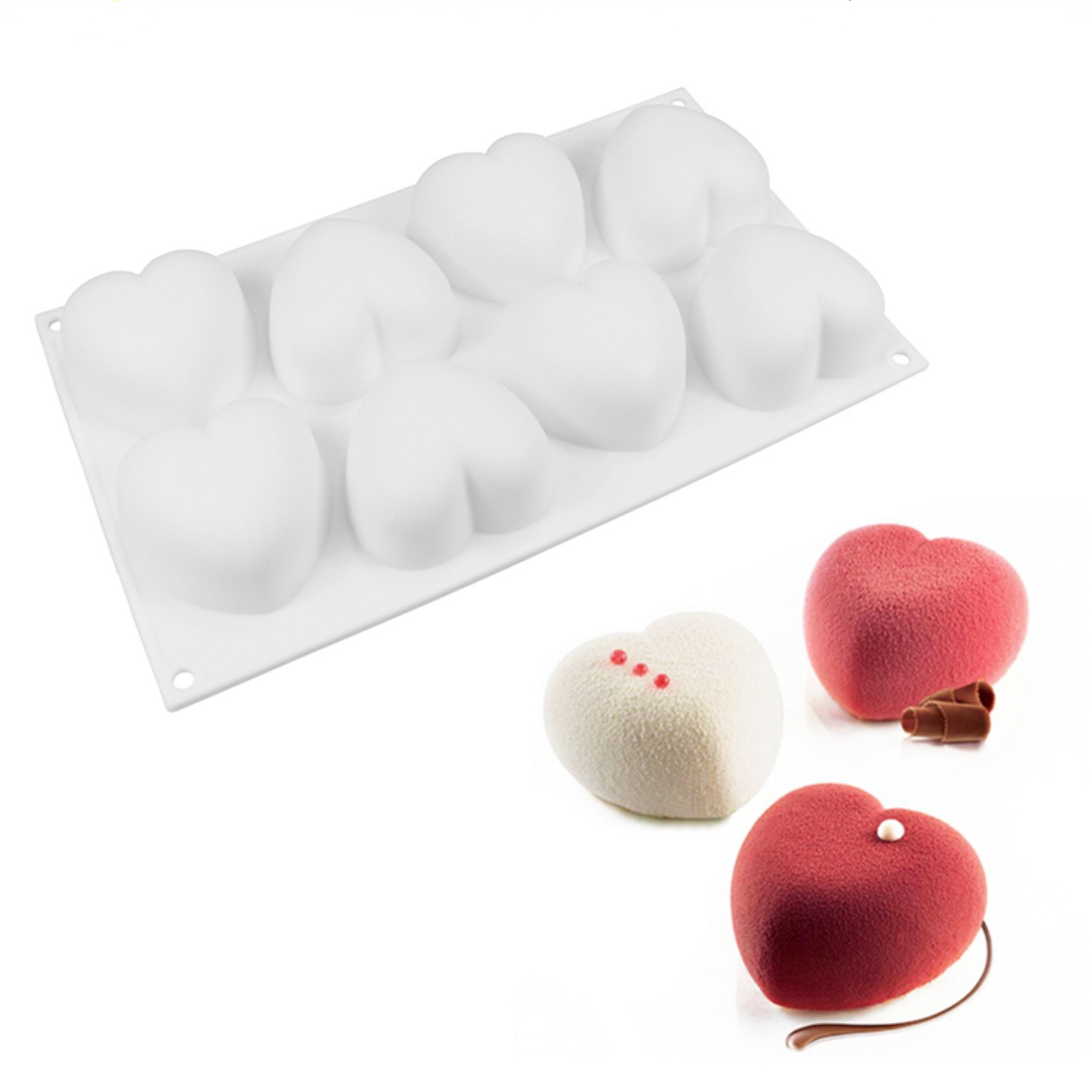 Soap Making Unit - 사랑 심장 실리콘 비누 금형 수제