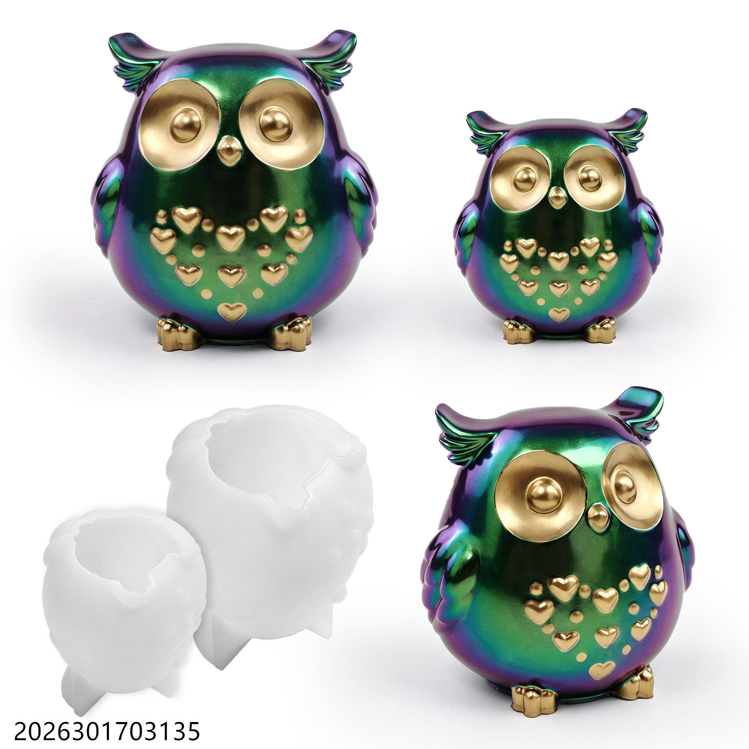 Soap Making Vendors - 올빼미 실리콘 몰드 3D 새 모양