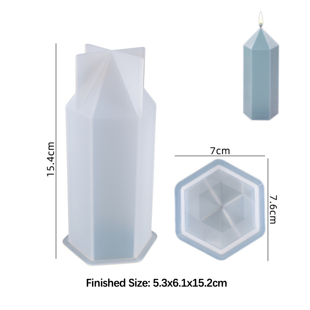 3D 육각 기둥 양초 몰드, 실리콘 송진 비누 몰드,  - Soap Making Unit 리뷰 및 가격