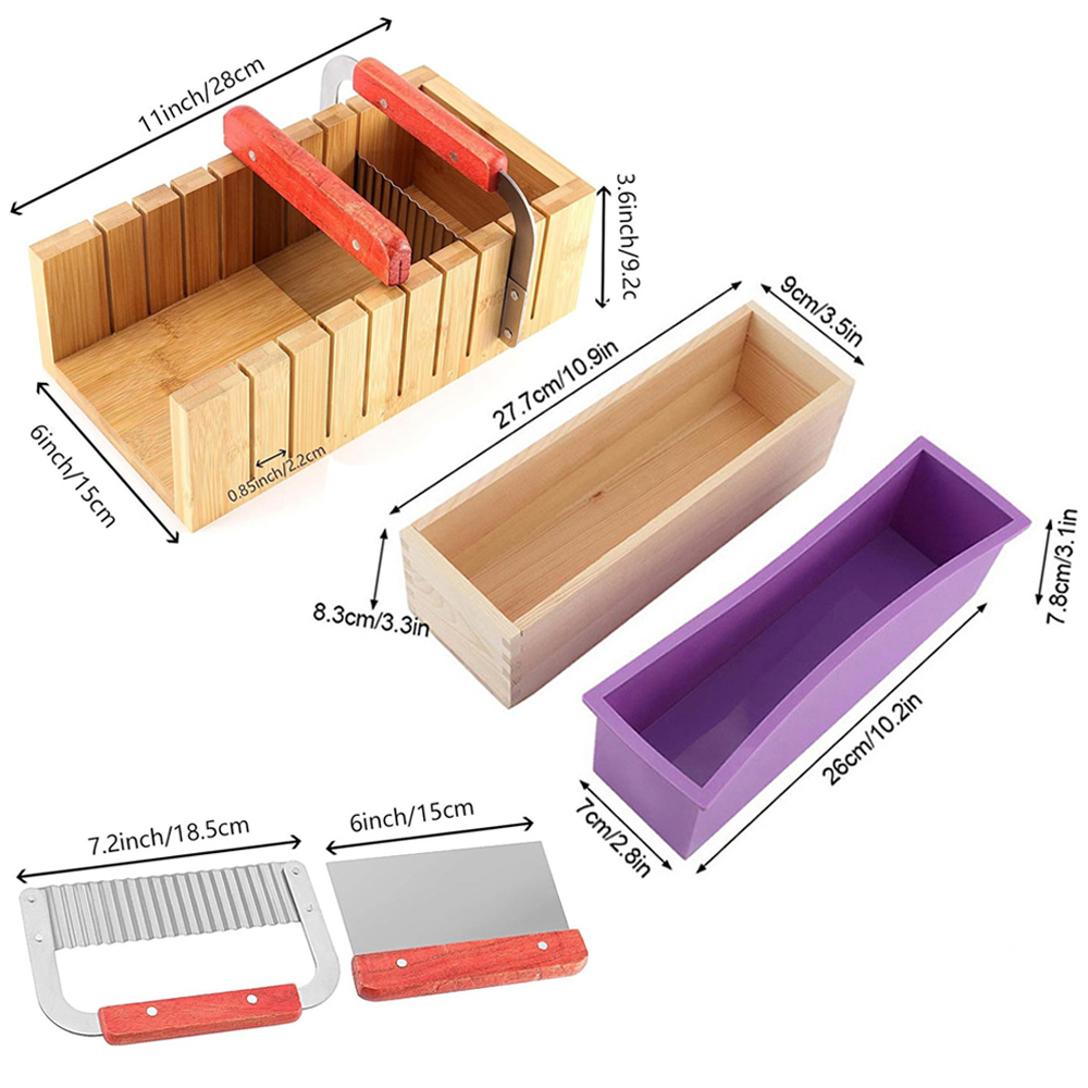 DIY 수제 비누 만들기 키트 대나무 절단 상자 및 실 - Soap Making Unit 리뷰 및 가격