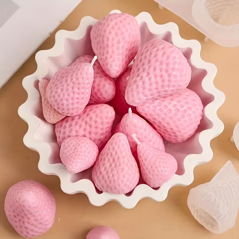 DIY 아로마테라피 비누 레진 공예용 딸기 실리콘 캔들 - Soap Making Vendors 리뷰 및 가격